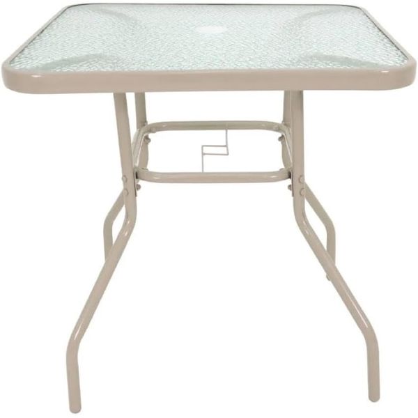 CONJUNTO MIAMI 4 CADEIRAS + MESA + GUARDA SOL BEGE BELFIX