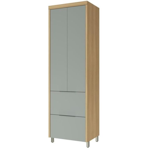 PANELEIRO MARQUESA COM 2 PORTAS E 2 GAVETAS NATURE VERDE NESHER 