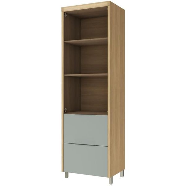 PANELEIRO MARQUESA COM 2 PORTAS E 2 GAVETAS NATURE VERDE NESHER 
