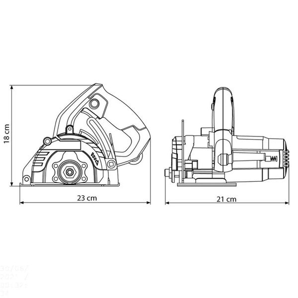 SERRA MÁRMORE 1200 W 4.3/8" 127 V TRAMONTINA