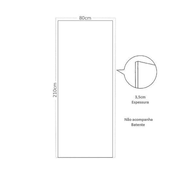 PORTA LISA MGM CARVALHO ALPHA 210X80CM