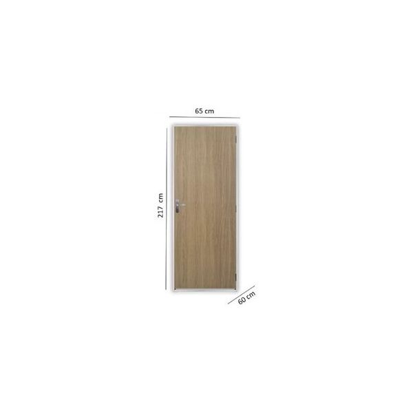 KIT PORTA PRONTA MGM AÇOMAD CARVALHO ALPHA 215X65CM ESQUERDA