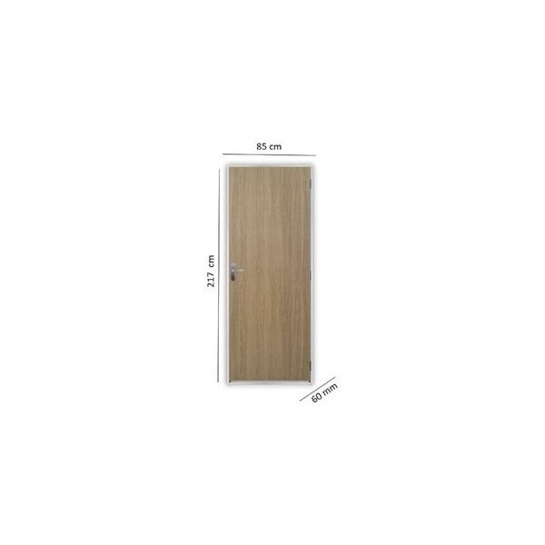 KIT PORTA PRONTA MGM AÇOMAD CARVALHO ALPHA 215X85CM ESQUERDA
