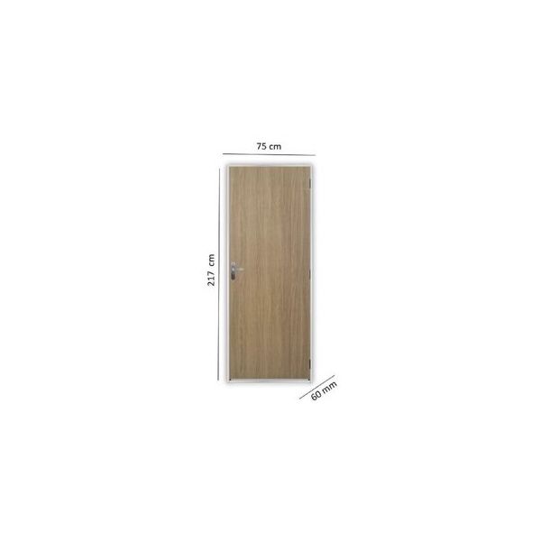 KIT PORTA PRONTA MGM AÇOMAD CARVALHO ALPHA 215X75CM DIREITA