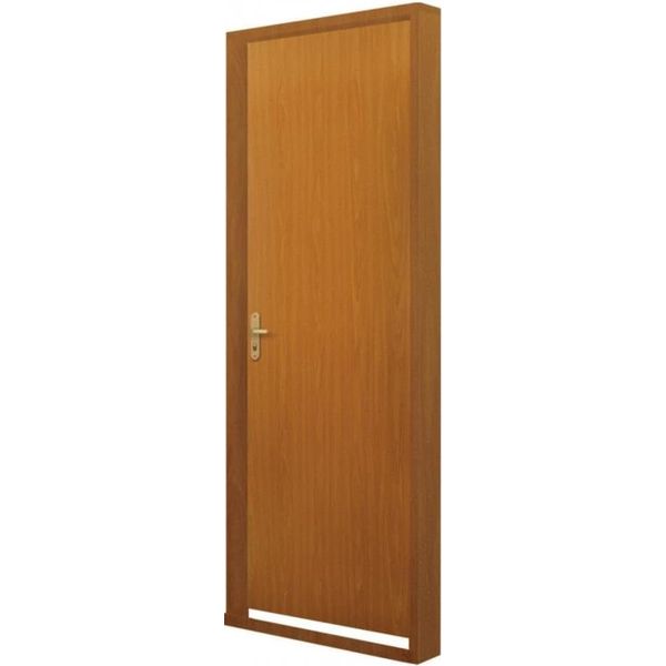 KIT PORTA PRONTA REGULÁVEL MGM 215X64CM MOGNO DIREITA 