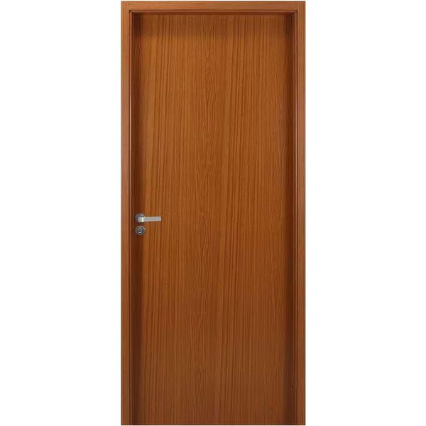 KIT PORTA PRONTA REGULÁVEL MGM 215X84CM MOGNO DIREITA 