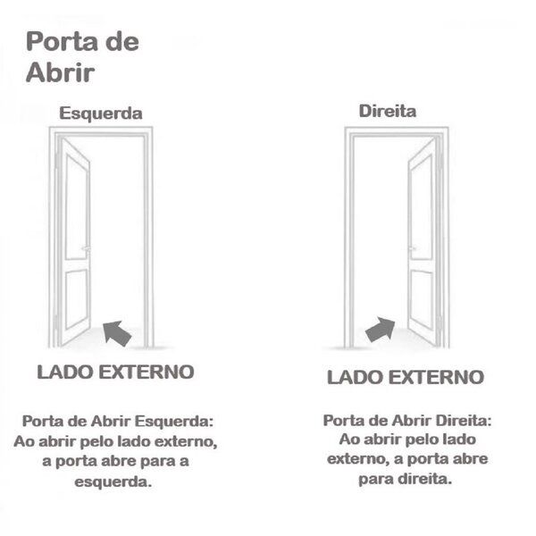 KIT PORTA PRONTA REGULÁVEL MGM 215X64CM CARVALHO ALPHA ESQUERDA