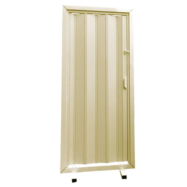 PORTA SANFONADA BEGE 210X72cm PLASFLEX 