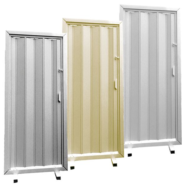 PORTA SANFONADA BEGE 210X72cm PLASFLEX 