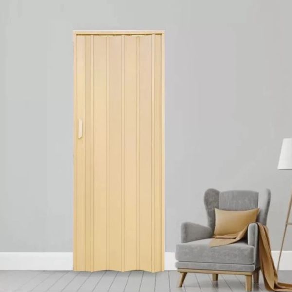 PORTA SANFONADA BEGE 210X80cm FORTLEV
