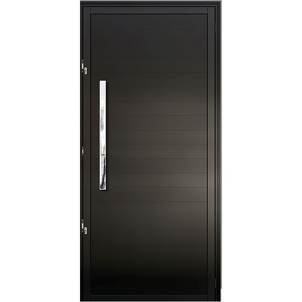 PORTA PIVOTANTE TOTAL PALACE PRETA 1 FOLHA 210X100 DIREITA LÍDER
