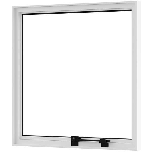 JANELA MAXIM-AR BRANCA DE VIDRO LISO 40X40CM LÍDER