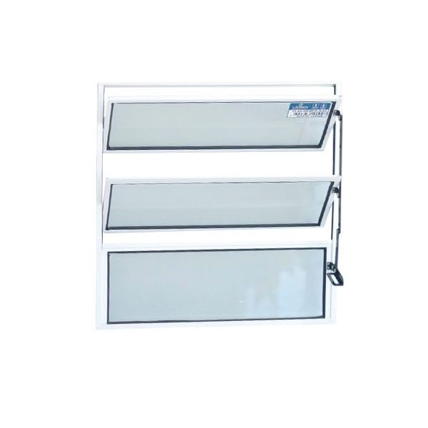 BASCULANTE BRANCO COM 2 ARTICULAÇÕES DE VIDRO LISO 60X60cm LÍDER