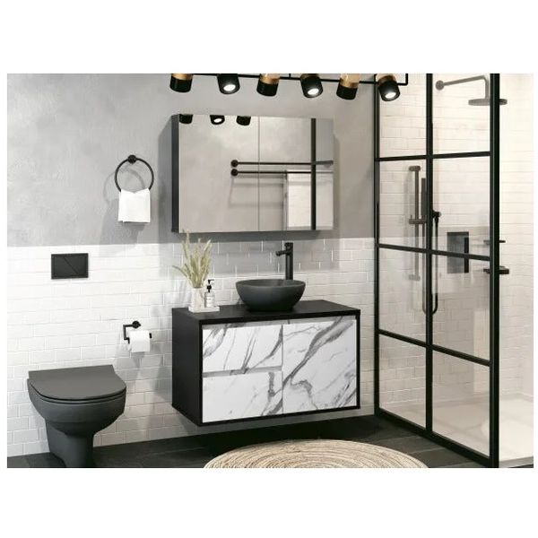 GABINETE INDUSTRY 80 PRETO/CARRARA