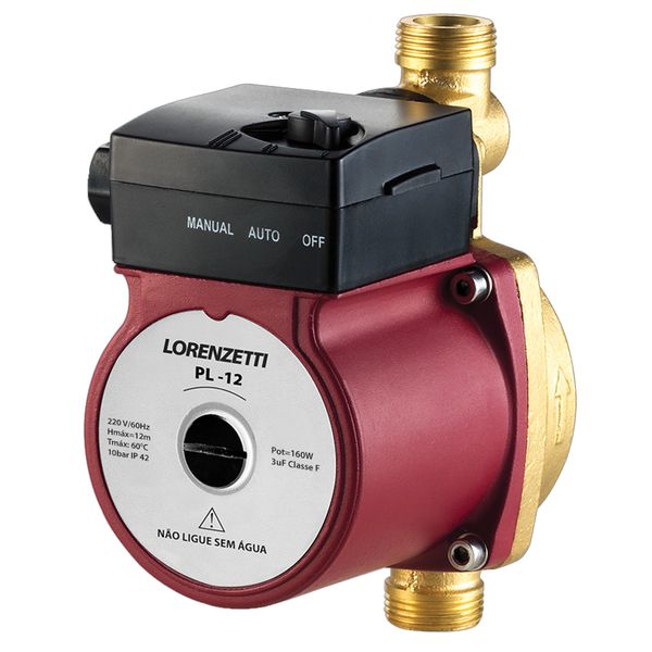 PRESSURIZADOR DE ÁGUA PL-12 (12MCA) 127V LORENZETTI