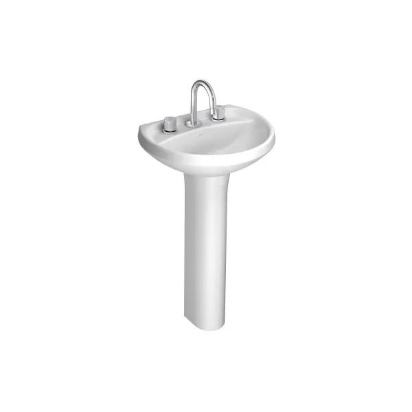 LAVATÓRIO COM COLUNA BRANCO 455X360 IZY