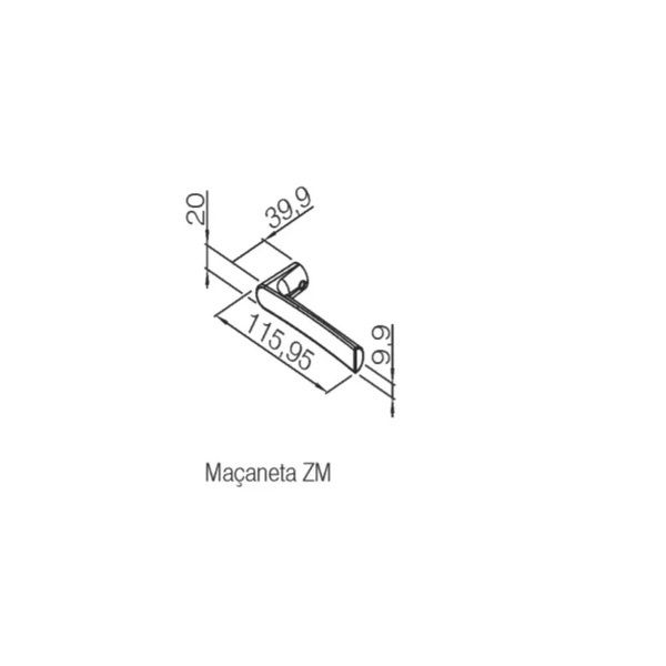 FECHADURA ZM CONCEPT RQ1 414 - PADO