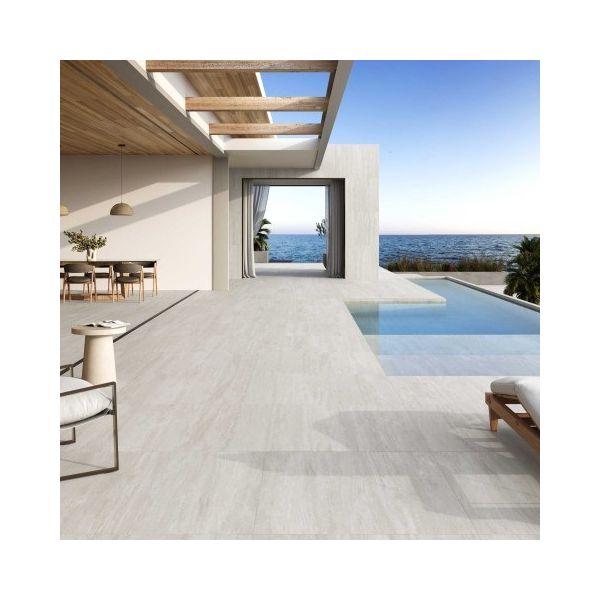 PORCELANATO 100X100 BIANCOGRES TRAVERTINO CLASSICO SATIN