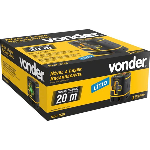 NIVEL A LASER 20M RECARREGÁVEL NLR020 - VONDER