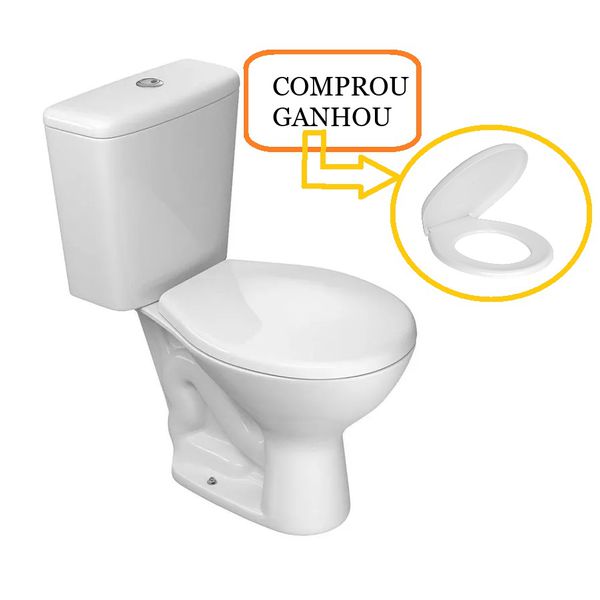 VASO CAIXA ACOPLADAD IZY+ ASSENTO IZY GRATIS