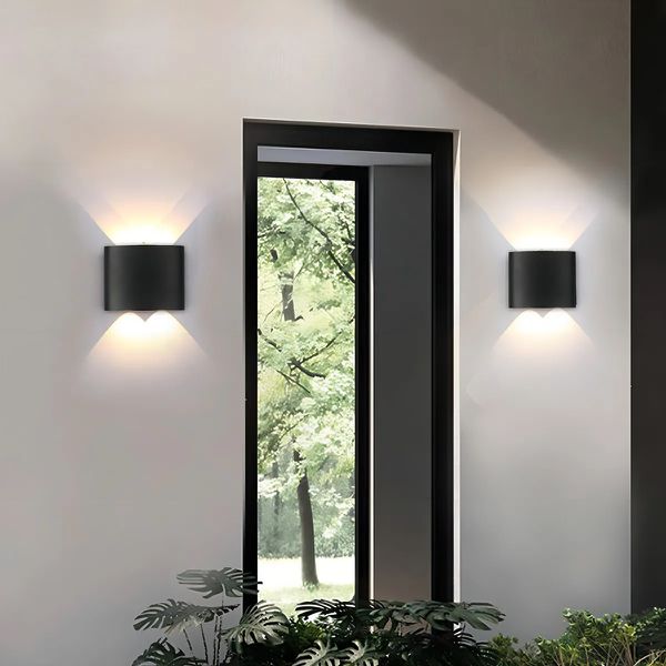 LUMINÁRIA LED ARANDELA 4 DOTS PRETA 4W 3K KIAN