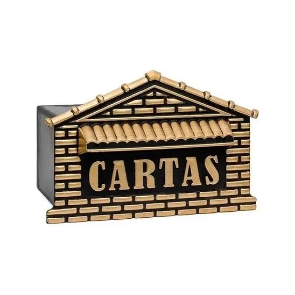 CAIXA DE CORREIO TIJOLINHO MURO OURO