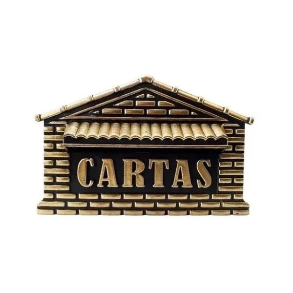CAIXA DE CORREIO TIJOLINHO MURO OURO