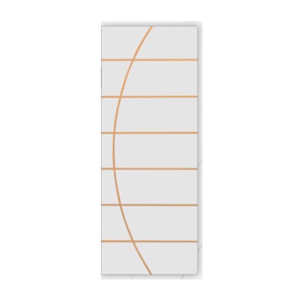 PORTA FRISADA MGM BRANCO NEBLINA 210X60CM 