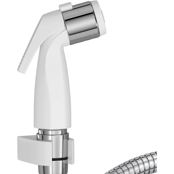 DUCHA HIGIÊNICA COM REGISTRO E DERIVAÇÃO FLEX PLUS BRANCA E CROMADA