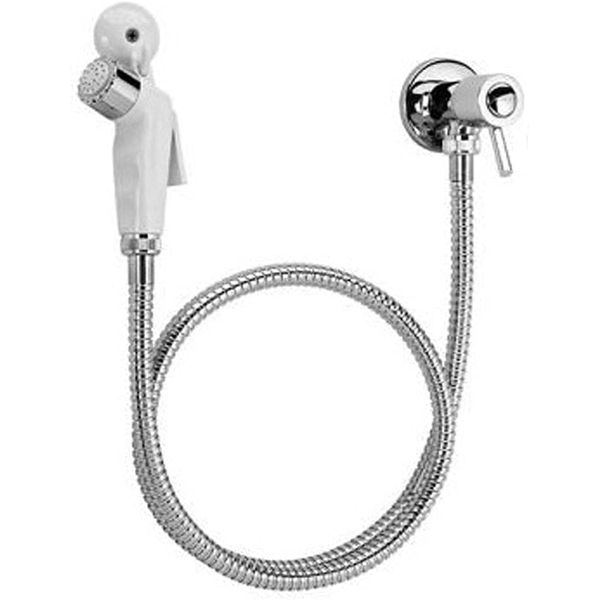 KIT DUCHA POP BRANCO E CRIVO BRANCO/REGISTRO ABS CROMADO - BLUKIT