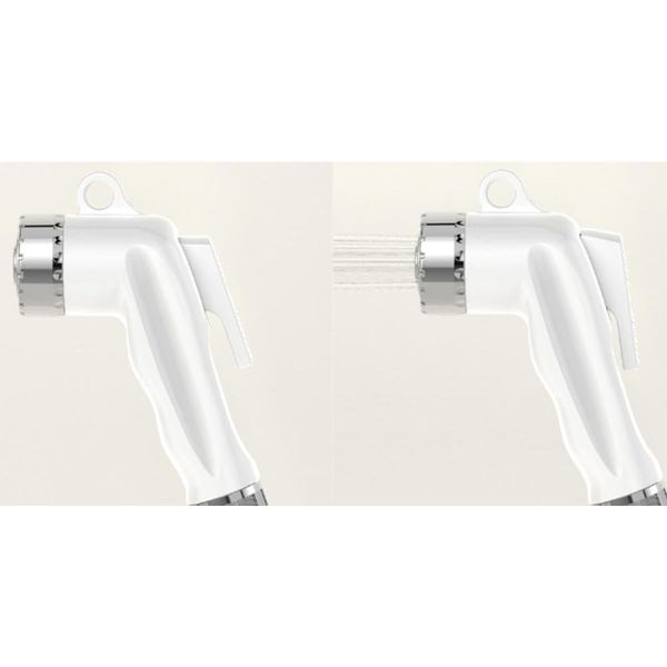 KIT DUCHA POP BRANCO E CRIVO BRANCO/REGISTRO ABS CROMADO - BLUKIT