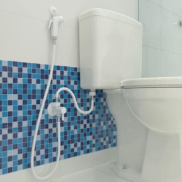 KIT DUCHA POP BRANCO E CRIVO BRANCO/REGISTRO ABS CROMADO - BLUKIT
