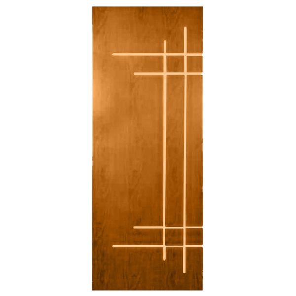PORTA CT04 FRISADA HDF ANGELIM 210X70CM
