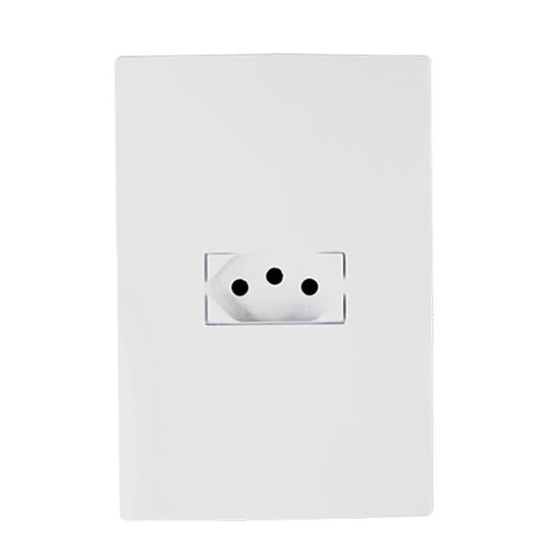 CONJUNTO TOMADA ILUMI I9 2P+T COM PLACA 10A 250V