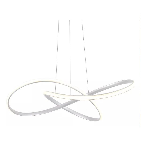 PENDENTE SPACE SATURNO LED 50W 3000K BRANCO BIVOLT - BRONZEARTE