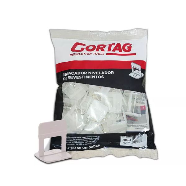 ESPACADOR NIVELADOR 3,0MM COM 50 PEÇAS BRANCO