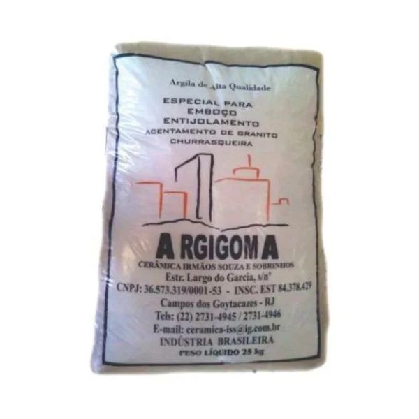 ARGILA PARA EMBOÇO ARGIGOMA 25KG