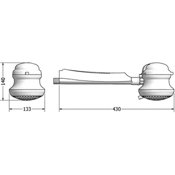 CHUVEIRO DUCHA LORENZETTI BELLO COM CANO 127V 5500W