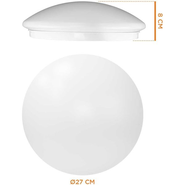 PLAFON SMART LED REDONDO 27CM 10W BRANCO BRONZEARTE