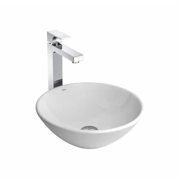 CUBA DE APOIO REDONDA 35CM BRANCA DECA