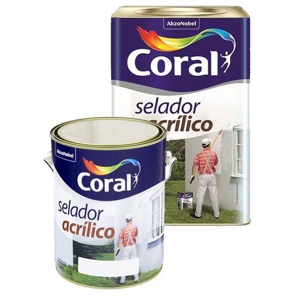 SELADOR ACRILICO BRANCO 3,6 LITROS CORAL