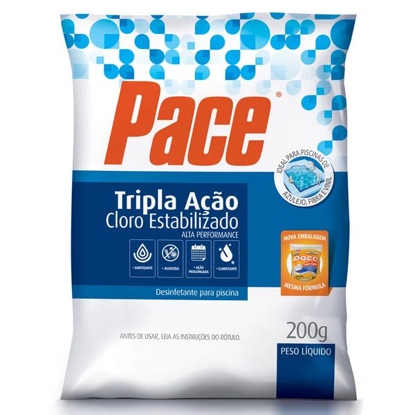CLORO PACE TRIPLA AÇÃO HTH TABLETE 200G