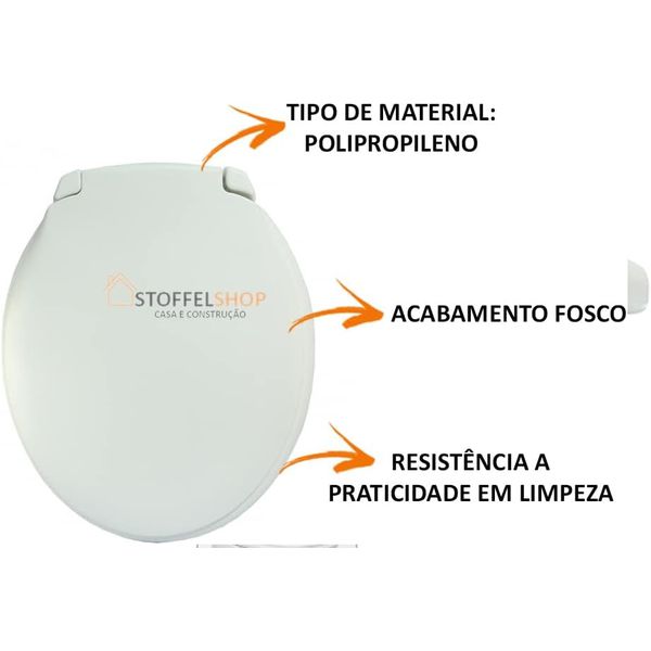 ASSENTO SANITÁRIO ROMA BRANCO - ALUMASA