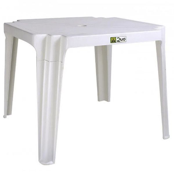MESA DUOPLASTIC QUADRADA 70X70 BRANCA