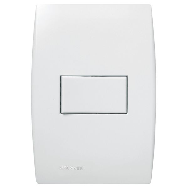 INTERRUPTOR HORIZONTAL SIMPLES 10A/250V 4X2 ILUS SOPRANO