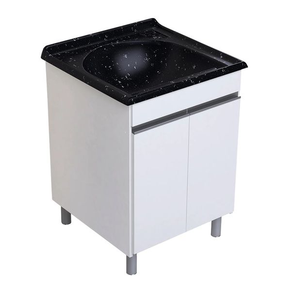 ARMÁRIO KIT LAVANDERIA AMÉLIA PRETO