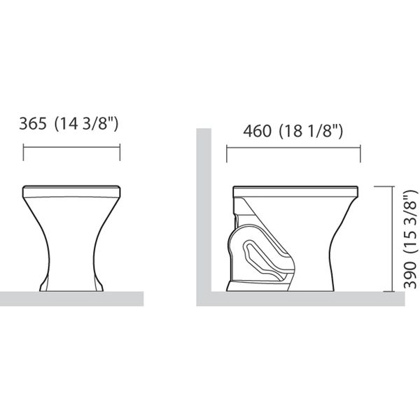 VASO CONVENCIONAL SABARA BRANCO ICASA