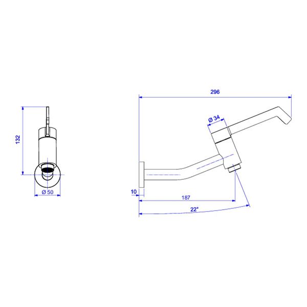 TORNEIRA LAVATÓRIO DECA LINK PAREDE 1176