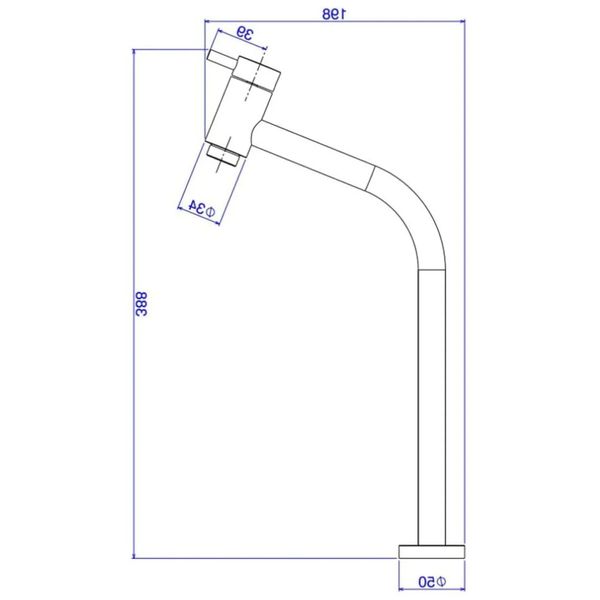 TORNEIRA DE MESA PARA LAVATÓRIO BICA ALTA CROMADO DECA