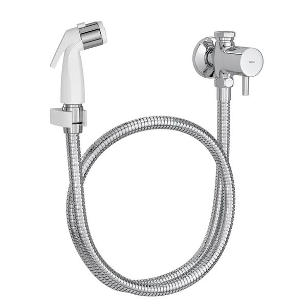 DUCHA HIGIÊNICA BRANCA COM REGISTRO E DERIVAÇÃO - DECA